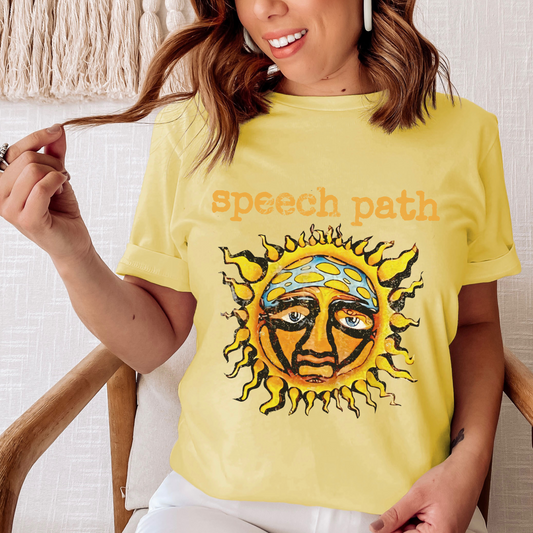 Speech Path Sun Band-Inspired Jersey T-Shirt