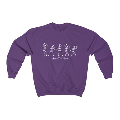 Spooky Speech Skeletons Crewneck Sweatshirt