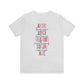 Merry Speech Therapist Jersey T-Shirt | Front and Back Print
