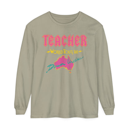 Teacher World Tour Long Sleeve Comfort Colors T-Shirt