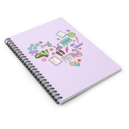 Physical Therapy Essentials Spiral Ruled Line Notebook