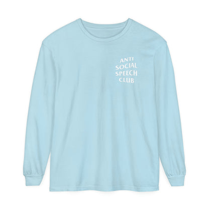 Antisocial Speech Club Long Sleeve Comfort Colors T-Shirt
