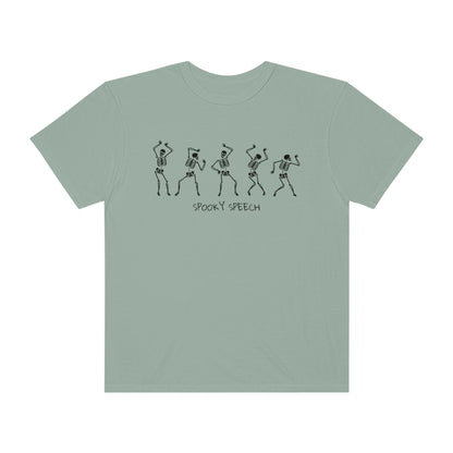 Spooky Speech Skeletons Comfort Colors T-Shirt