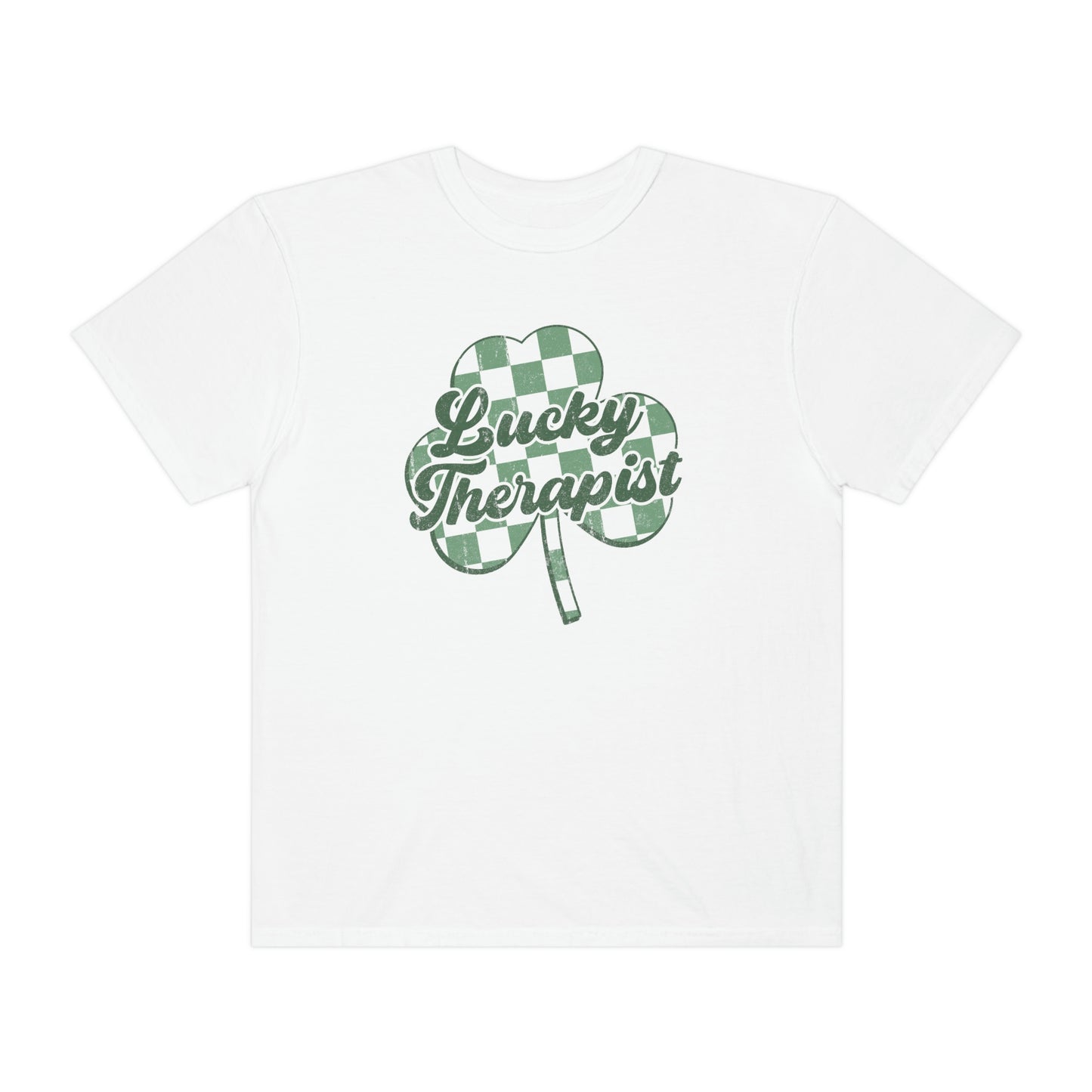 Lucky Therapist Distressed Comfort Colors T-Shirt