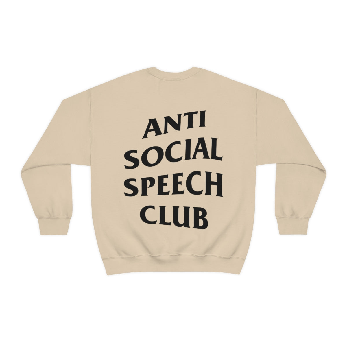 Antisocial Speech Club Crewneck Sweatshirt | Front and Back Print