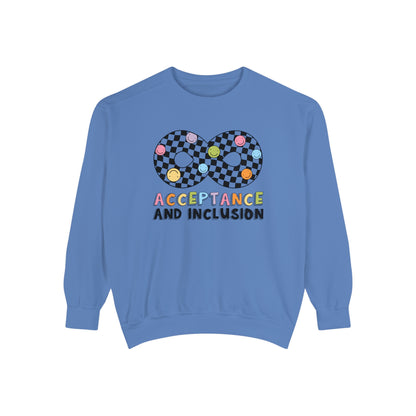 Acceptance and Inclusion Comfort Colors Sweatshirt