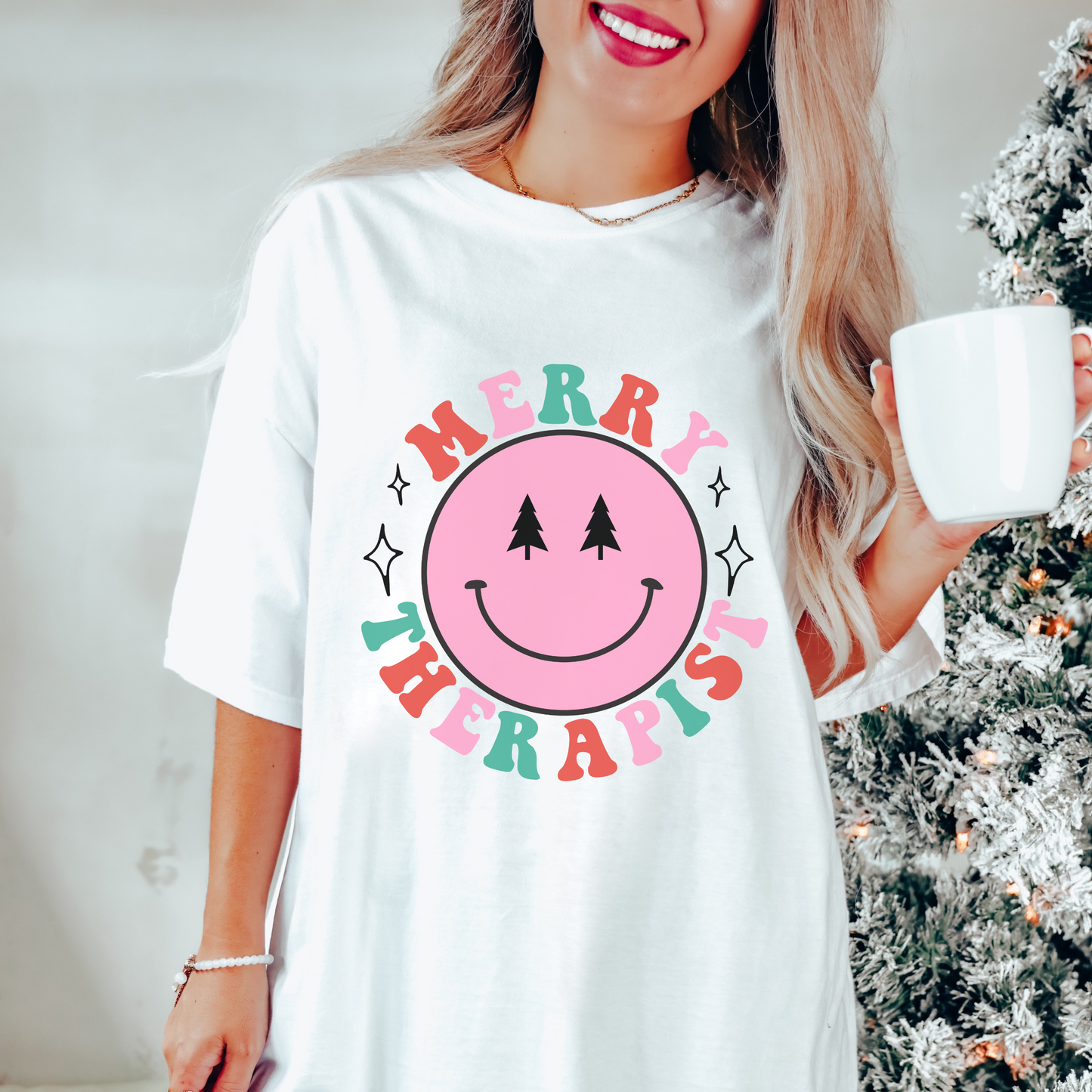 Merry Therapist Smile Comfort Colors T-Shirt