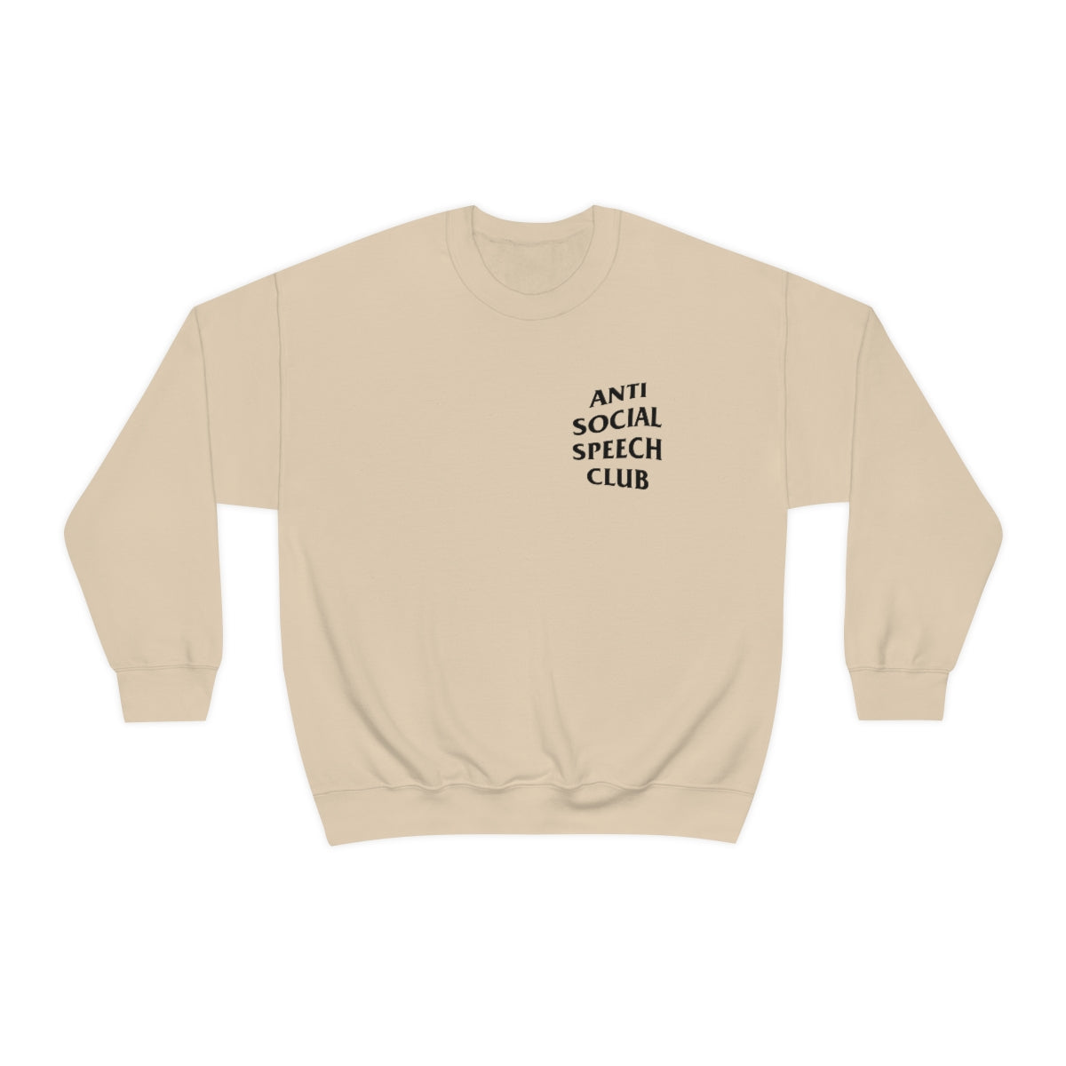 Antisocial Speech Club Crewneck Sweatshirt | Front and Back Print