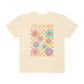 Teacher Distressed Retro Daisy Comfort Colors T-Shirt