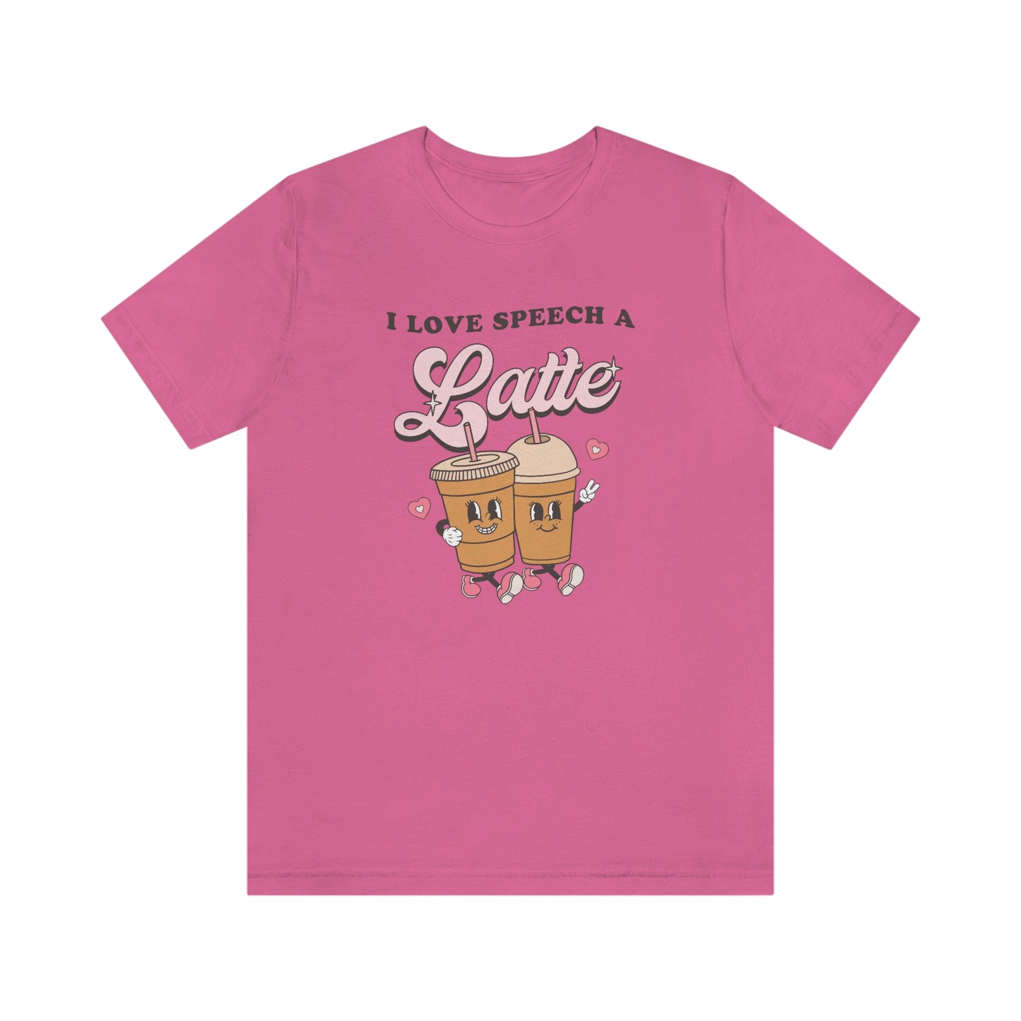 I Love Speech a Latte Jersey T-Shirt