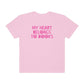 My Heart Belongs to Books Tonal Comfort Colors T-Shirt