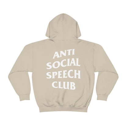 Antisocial Speech Club Hoodie | Front and Back Print