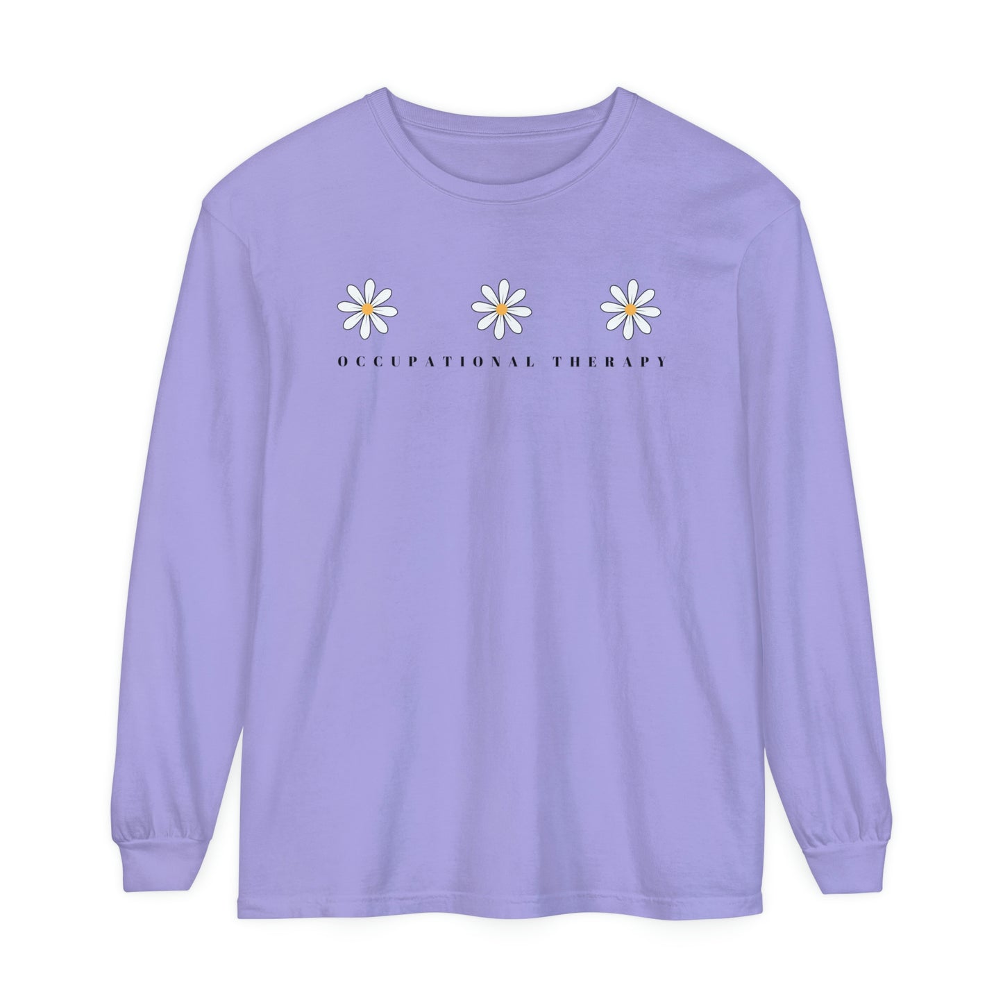 Daisy Occupational Therapy Long Sleeve Comfort Colors T-Shirt