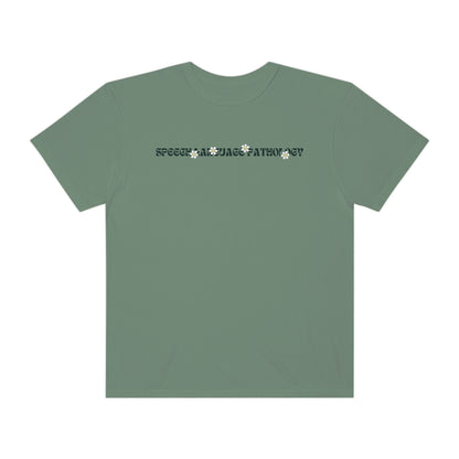 Speech Retro Daisy Comfort Colors T-Shirt | Front and Back Print