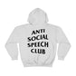 Antisocial Speech Club Hoodie | Front and Back Print