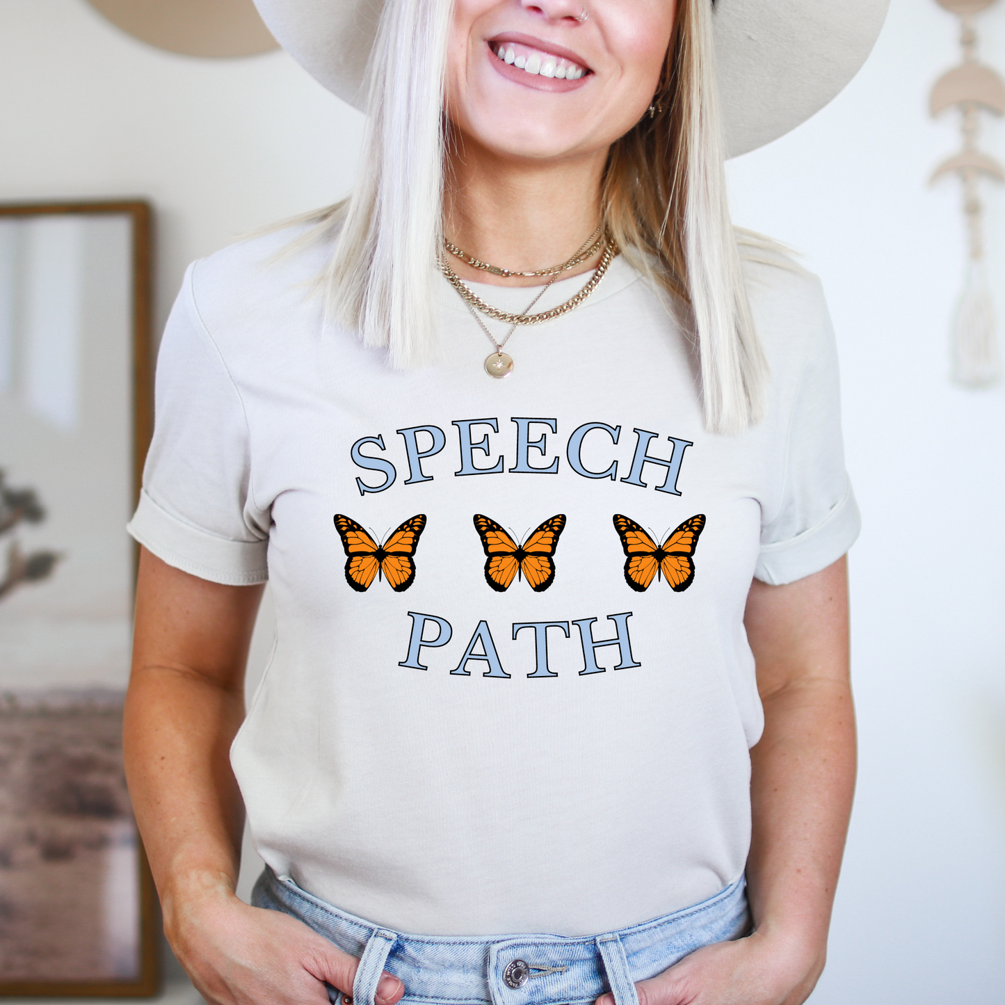Speech Path Butterfly Jersey T-Shirt
