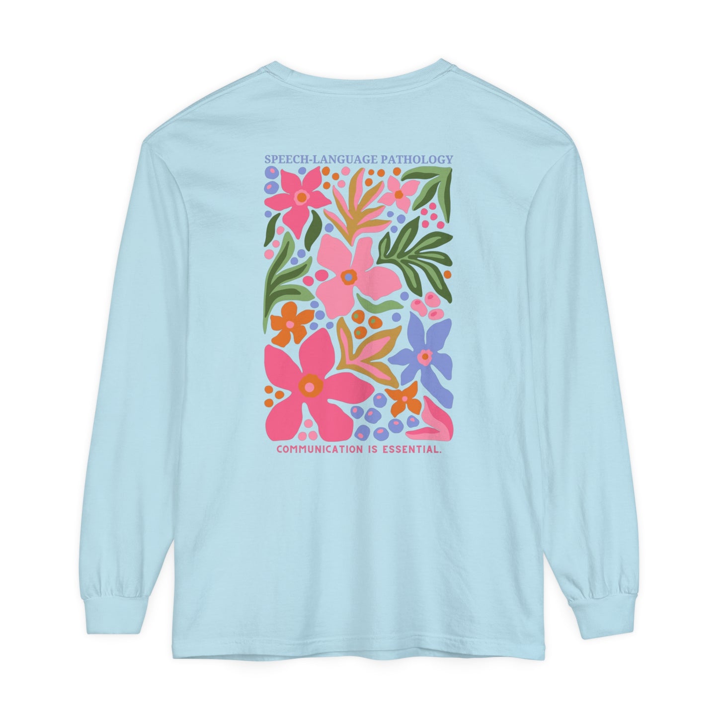 Speech-Language Pathology Long Sleeve Comfort Colors T-shirt