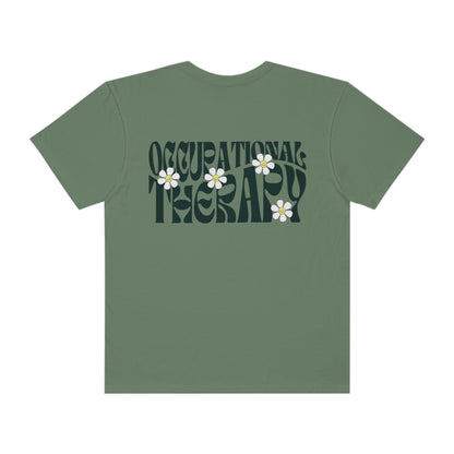 OT Retro Daisy Comfort Colors T-Shirt | Front and Back Print