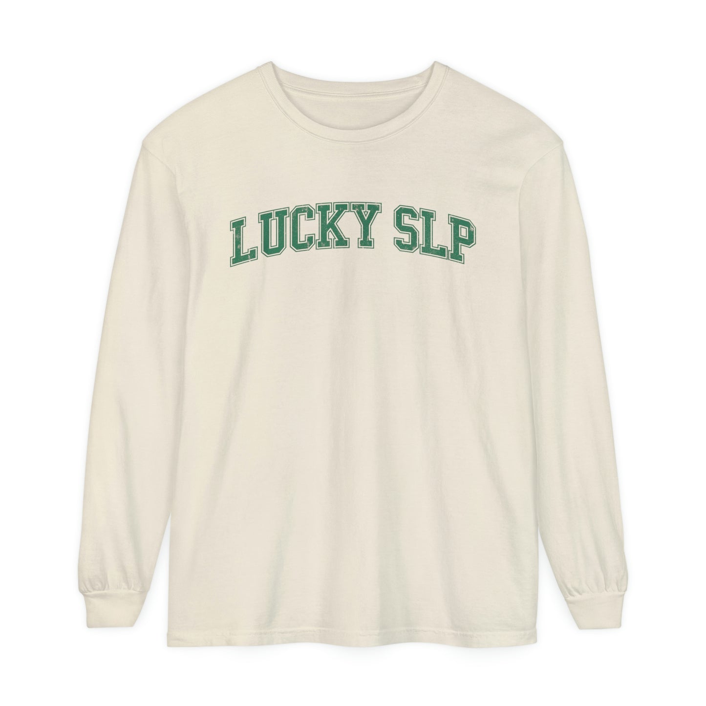 Lucky SLP Distressed Long Sleeve Comfort Colors T-Shirt