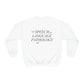 Speech Path Butterflies Crewneck Sweatshirt | Front and Back Print