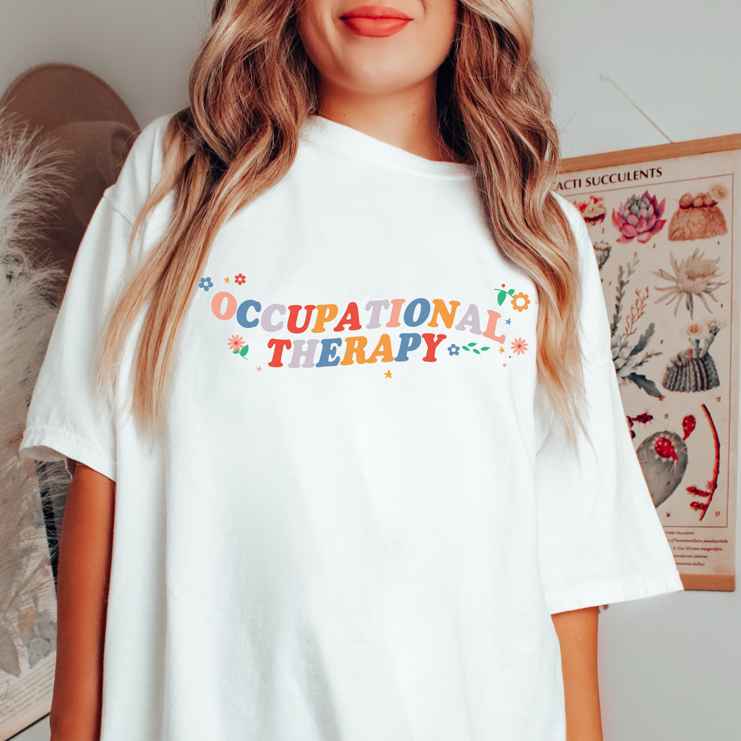 Occupational Therapy Flowers Comfort Colors T-shirt