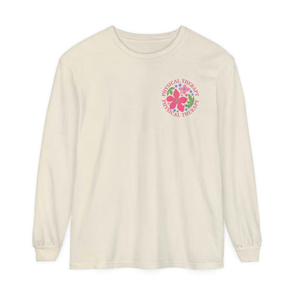 Physical Therapy Long Sleeve Comfort Colors T-shirt