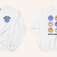 Multicolored Crewneck Sweatshirt | Front and Back Print