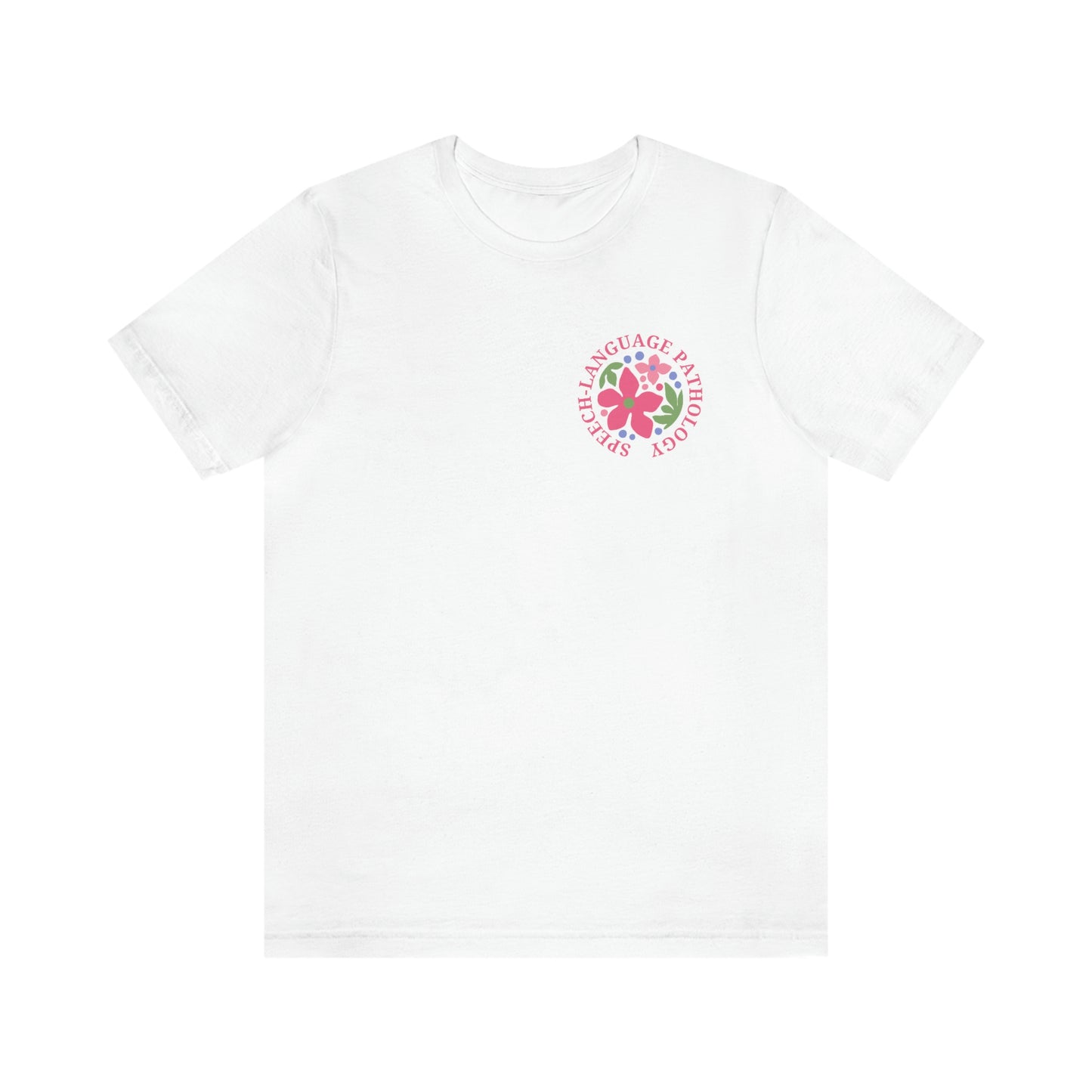 Speech-Language Pathology Jersey T-Shirt | Front and Back Print
