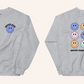 Multicolored Crewneck Sweatshirt | Front and Back Print