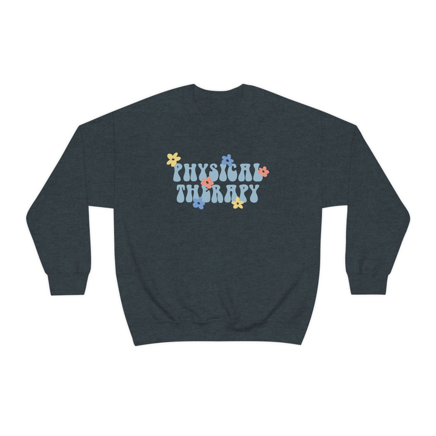 Physical Therapy Retro Flower Crewneck Sweatshirt