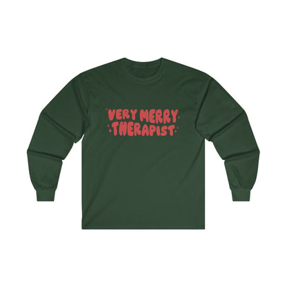Very Merry Therapist Long Sleeve T-Shirt