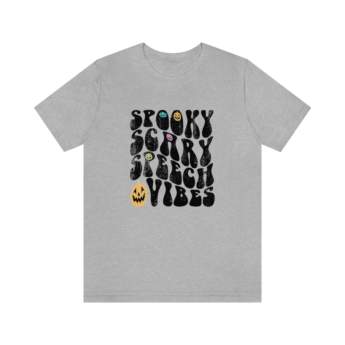 Spooky Scary Speech Vibes Jersey T-Shirt