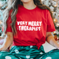 Very Merry Therapist Jersey T-Shirt
