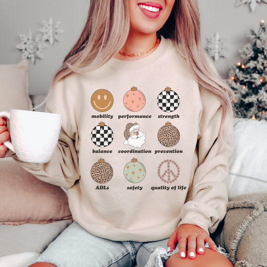 Retro Holiday PT Scope of Practice Crewneck Sweatshirt