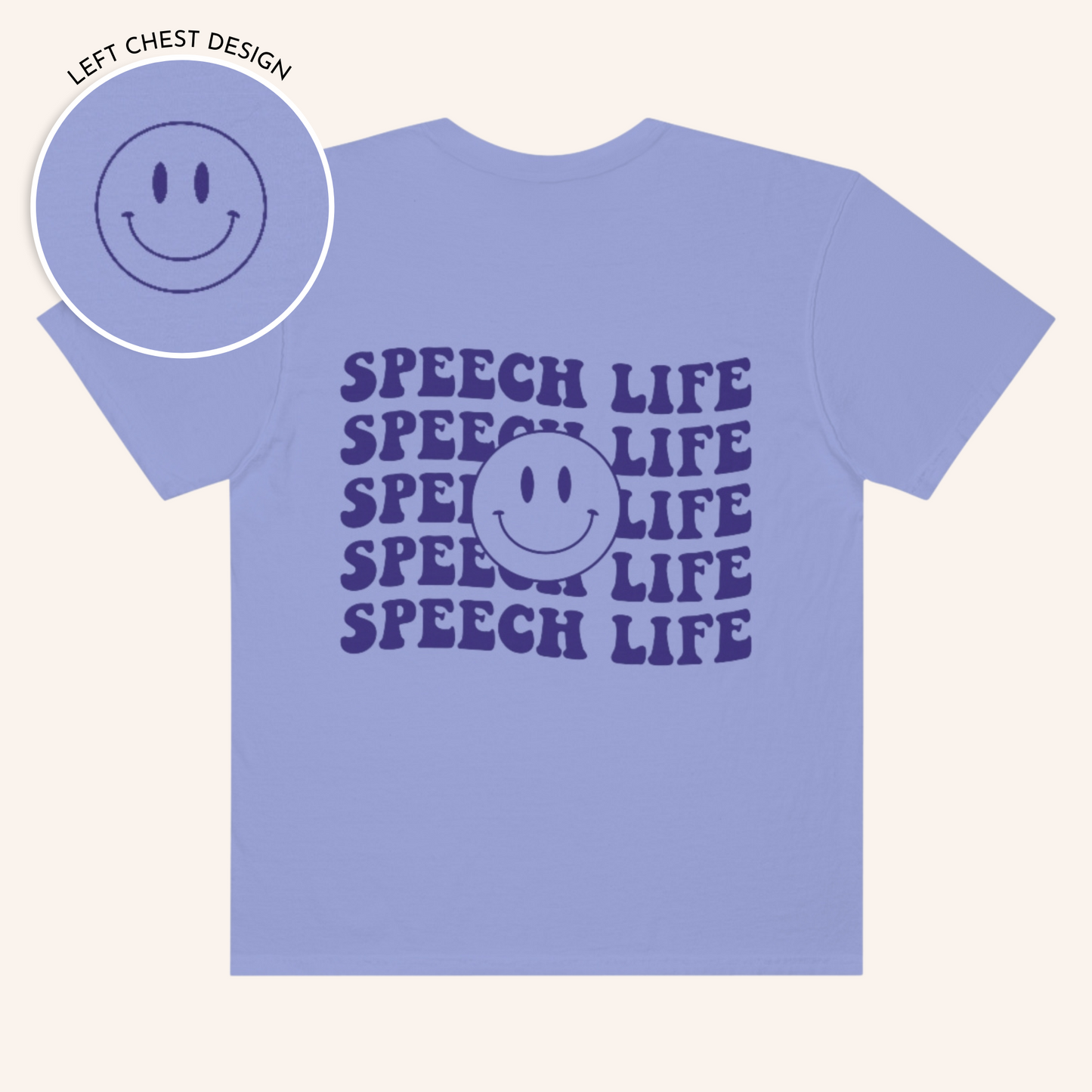 Speech Life Short Sleeve T-Shirt | Front and Back Print