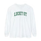 Lucky OT Distressed Long Sleeve Comfort Colors T-Shirt
