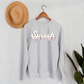 Retro Speech Crewneck Sweatshirt