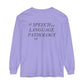 Speech Path Butterflies Long Sleeve Comfort Colors T-shirt