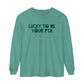 Lucky to Be Your PTA Long Sleeve Comfort Colors T-Shirt