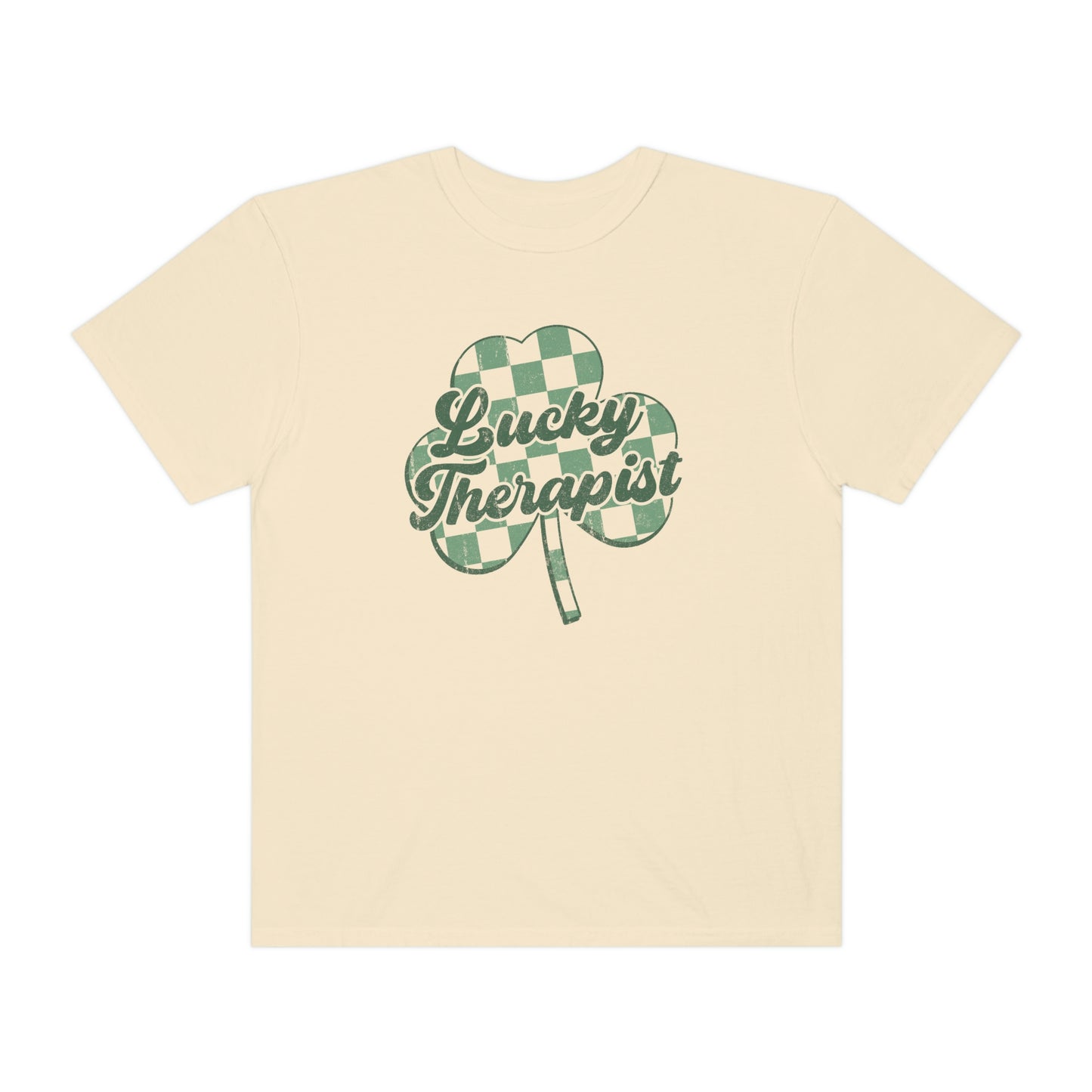 Lucky Therapist Distressed Comfort Colors T-Shirt