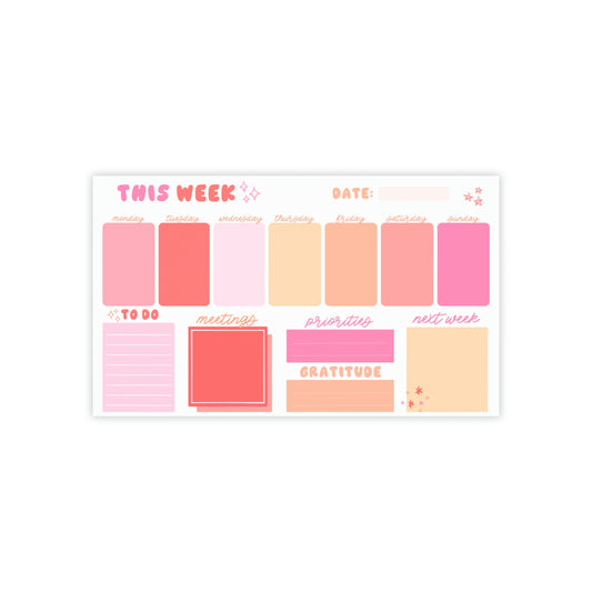 This Week Post-it® Note Pad 10 x 6