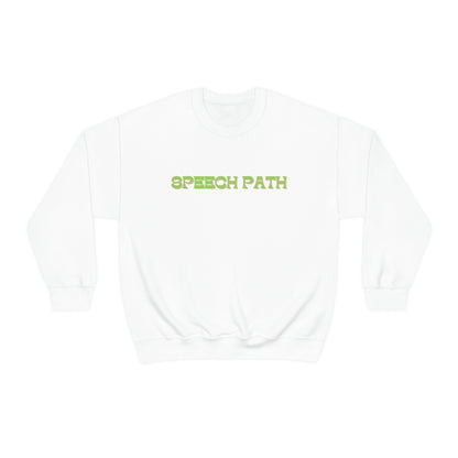 Speech Path Bright Floral Crewneck Sweatshirt | Front and Back Design