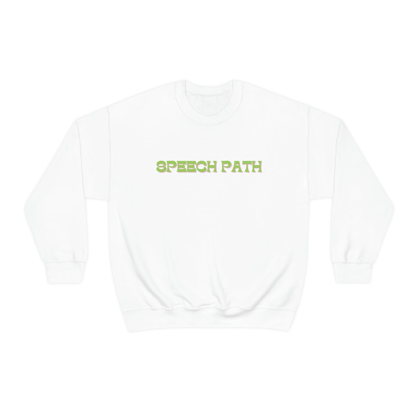 Speech Path Bright Floral Crewneck Sweatshirt | Front and Back Design