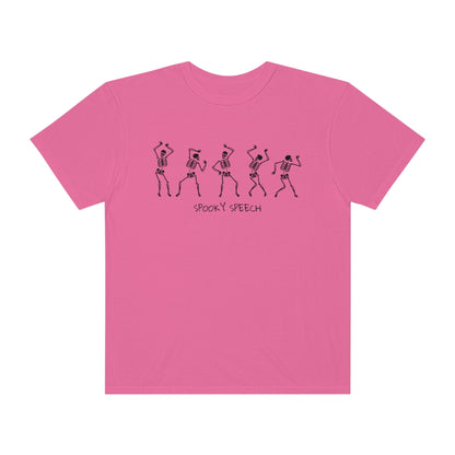 Spooky Speech Skeletons Comfort Colors T-Shirt