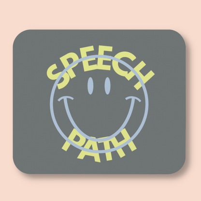 Speech Path Gray Mouse Pad