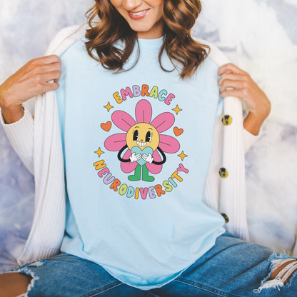 Embrace Neurodiversity Comfort Colors T-Shirt