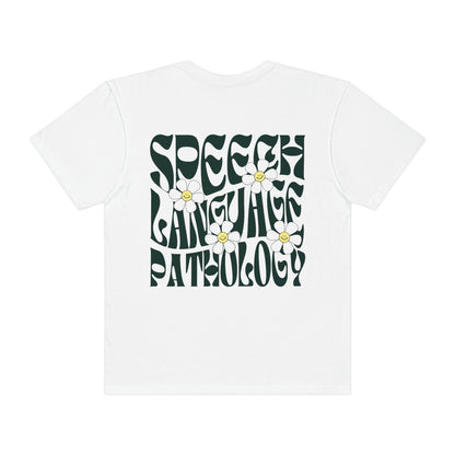 Speech Retro Daisy Comfort Colors T-Shirt | Front and Back Print