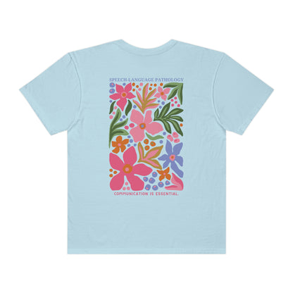 Speech-Language Pathology Comfort Colors T-Shirt | Front and Back Print