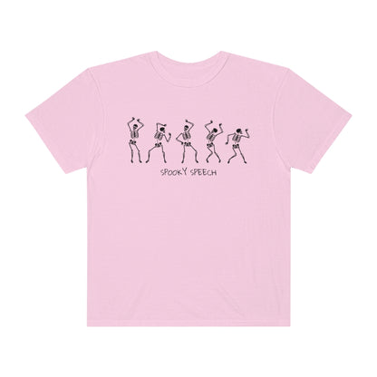 Spooky Speech Skeletons Comfort Colors T-Shirt