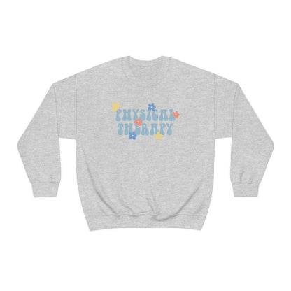 Physical Therapy Retro Flower Crewneck Sweatshirt